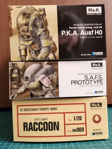 wave 1/20 Ma.K. 라쿤, PKA, SAFS 프로토타입 3종