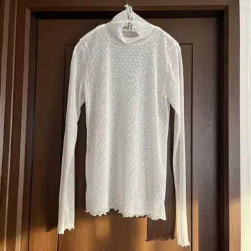 [ 시착만 한 상품 ] 도트 튤 하이넥 풀오버 Spick and Span