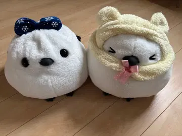 복복 시마에나가 겨울의 방문 느슨한 후드 BIG 봉제 인형