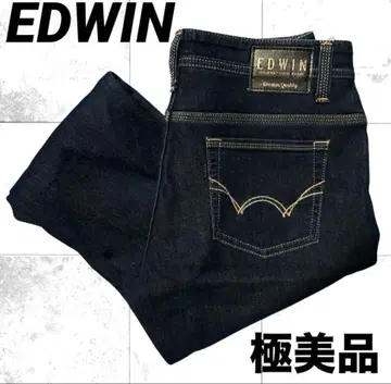 EDWIN 다크 블루 스트레이트 데님 컨디션 최상 w76cm