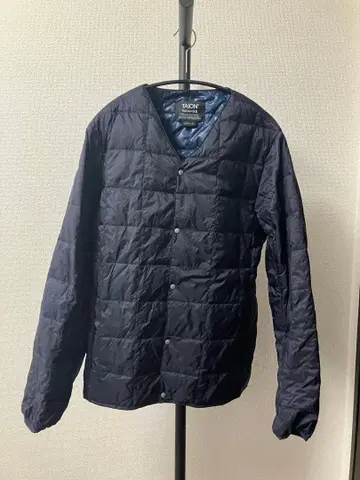 [ TAION ] 네이비 퀼팅 다운 자켓