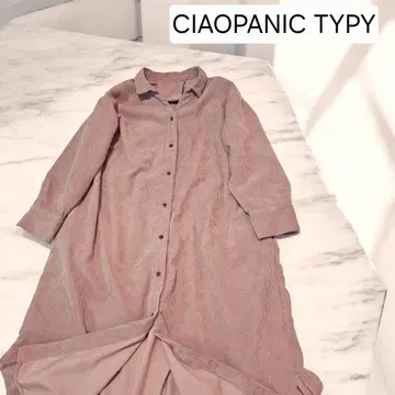 [ 새상품급 ] CIAOPANIC TYPY 더스티 핑크 셔츠 원피스 F