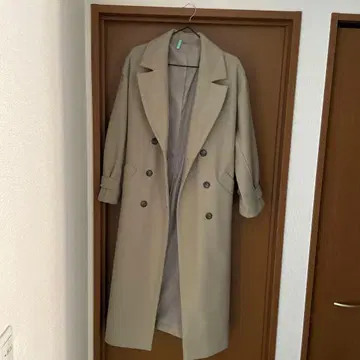 더블 브레스트 롱 코트