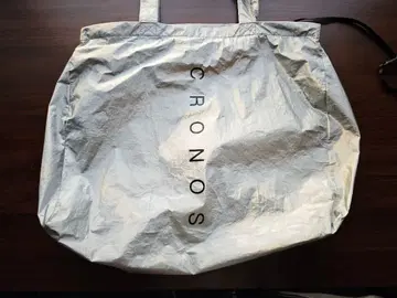 CRONOS 실버 지퍼 백 잡화 케이스 포함