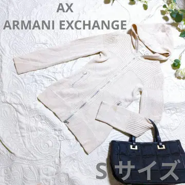 [ AX ] 후드 부착 베이지 니트 가디건 후드티 S 사이즈