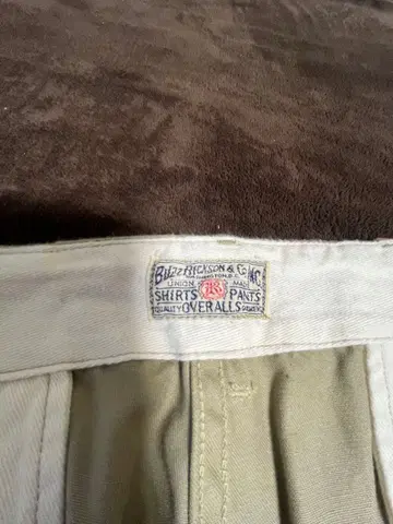 버즈릭슨 베이지 치노 팬츠 W34 미사용에 가까움