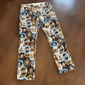 라우드마우스 남성용 맥주 패턴 팬츠 L