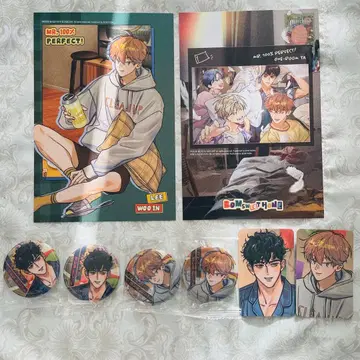 한국 BL BOMTOON 100% 클린 애플 캔뱃지 트레이딩 카드 시그니