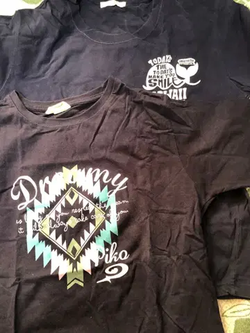 새상품급 PIKO T셔츠 2장 세트 하와이 거북이 고래