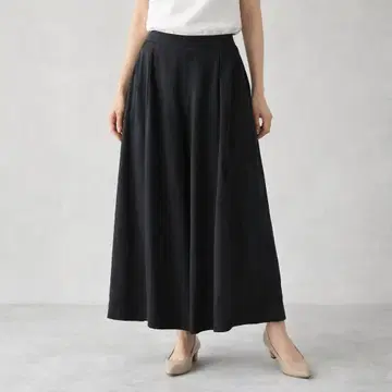 자유구 블랙 가우초 팬츠/와이드 팬츠 (여성용)