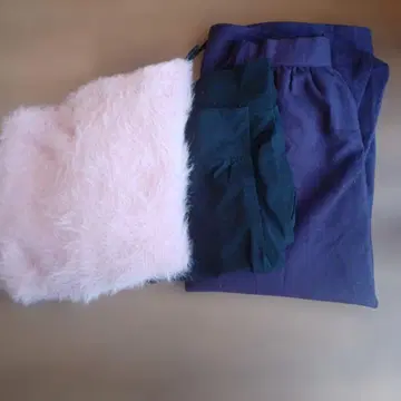 핑크 퍼 탑스 와 팬츠 세트 스커트 ST3600 님