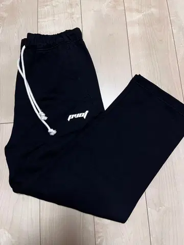 Pvot 애슬레틱 와이드 스웨트 팬츠 (블랙)