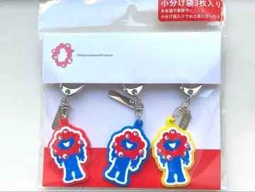 미야쿠미야쿠 캐릭터 러버 키링 3개 세트 오사카 만박