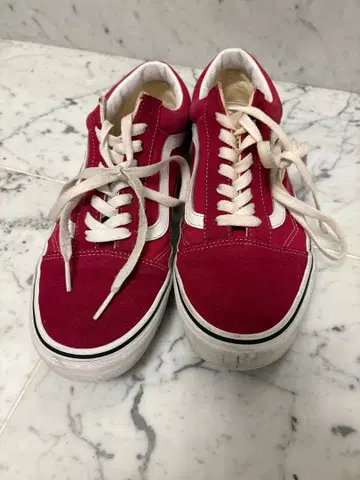 VANS 올드스쿨 빨간색 스니커즈 27.5cm USA9.5