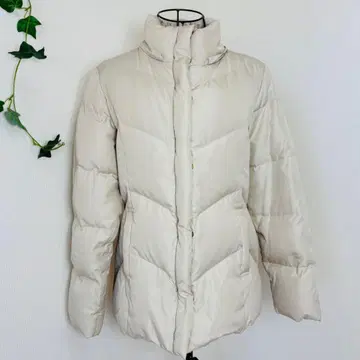 Vicky 다운 자켓 베이지 아이보리 M