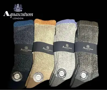 아쿠아스큐텀 울 혼방 소프트 타입 양말 4족 세트