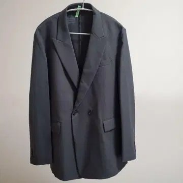 MUJI 다크 그레이 더블 브레스트 자켓 M