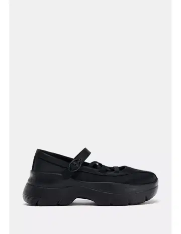 ZARA 새틴풍 스트랩 발레리나 슈즈