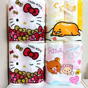 헬로키티 리락쿠마 구데타마 화장지 4롤 4개입