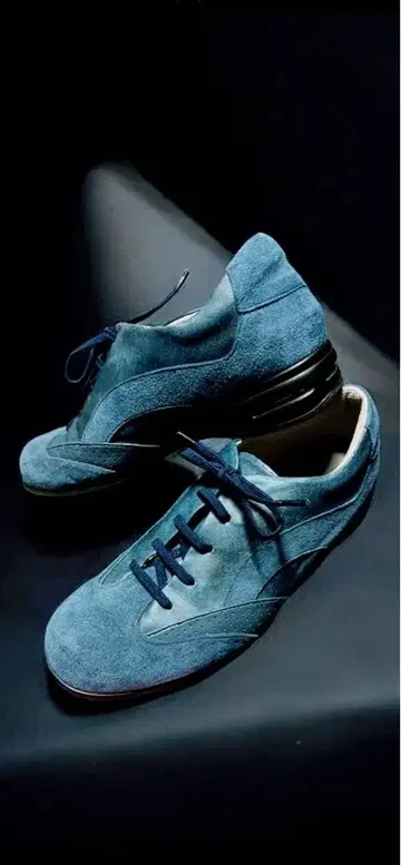 파랑 스웨이드 인솔 캐주얼 스니커즈