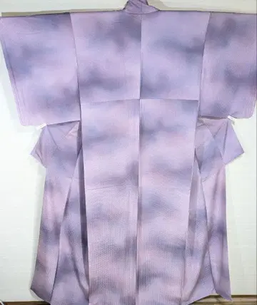 여성용 기모노 연보라 농담 등나무색 그라데이션 톨 사이즈
