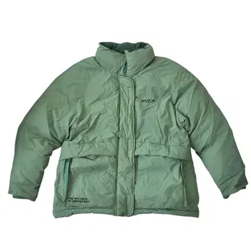 RVCA 충전솜 다운 자켓 점퍼 그린 심플 M 사이즈