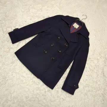 BEAUTY&YOUTH P 코트 네이비 S 이너 스트라이프