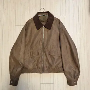 워크맨 스웨이드 터치 숏 블루종 브라운 M 사이즈