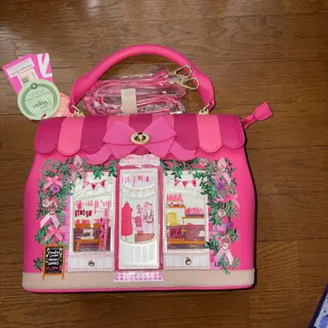 새상품 켄싱턴 가든스 핑크 사선 크로스 2웨이 숄더백