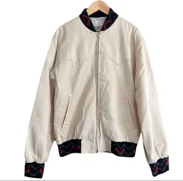 아우터 점퍼 블루종 컨트리 & 웨스턴 인디언 패턴 USED