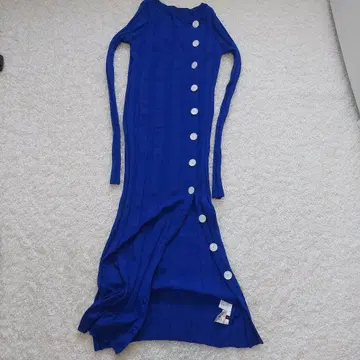 [ LE CIEL BLEU ] 리브 편직 긴팔 니트 원피스