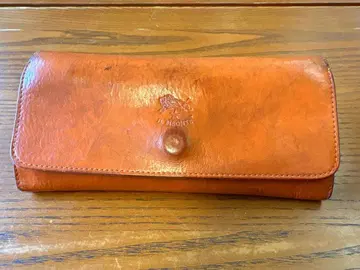 IL BISONTE 천연 가죽 장지갑 오렌지