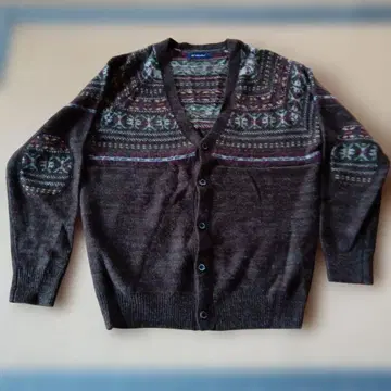 Golden Bear 가디건 L 사이즈 다색 무늬 거의 미사용