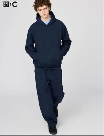 UNIQLO 맨투맨 와이드 팬츠