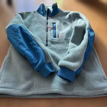 플리스 자켓 하프 지퍼 라이트 그레이