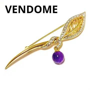 새상품급 반돔 빅 사이즈 브로치 빅 골드 VENDOME