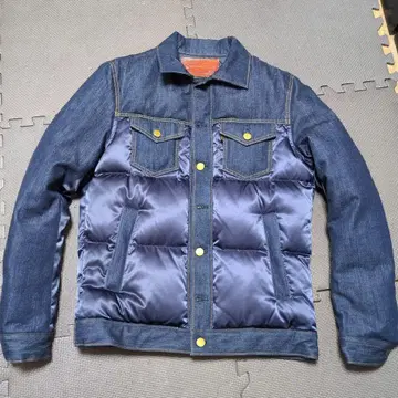 데님 다운 자켓