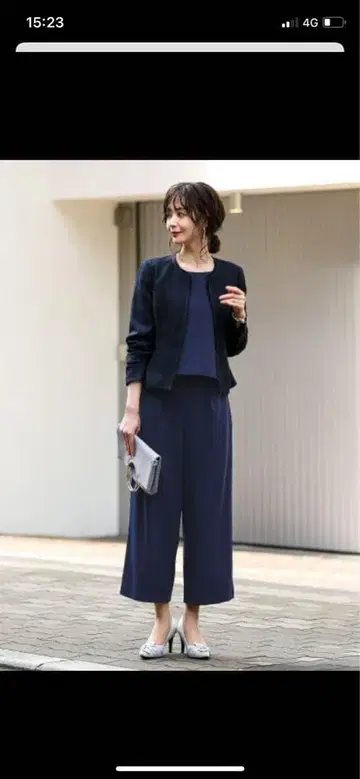 세레모니 수트 팬츠 자켓 블라우스 세트