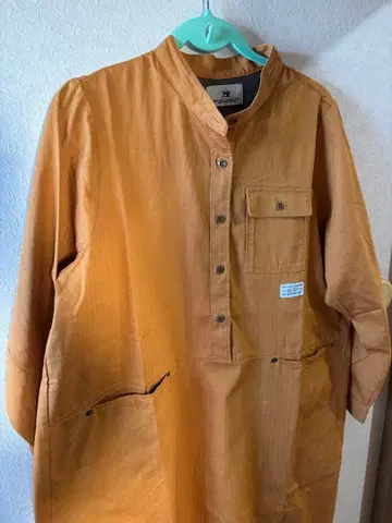 오렌지 컬러 긴팔 원피스 LL 사이즈