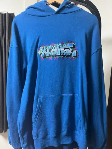 엑스라지 파랑 후드티 한정판 모델