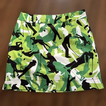 라벨 마우스 여성용 골프 실루엣 패턴 스커트 M