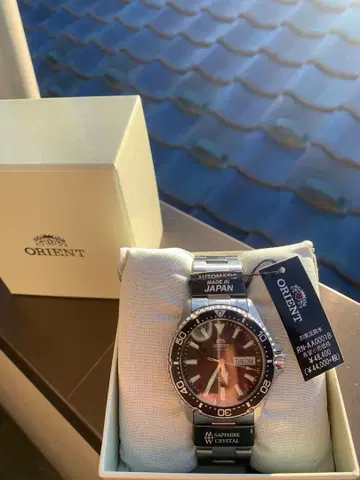 ORIENT. 오리엔트 마코 와인 레드 컬러의 다이버즈 모델