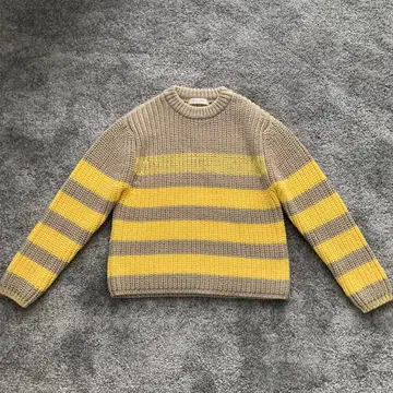 데미룩스 빔즈 골지 보더 니트