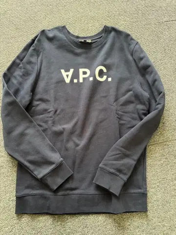 A.P.C. 로고 트레이닝복 블랙 네이비 L