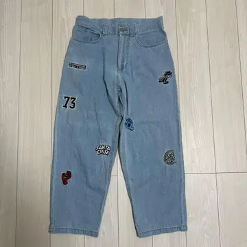SANTA CRUZ 자수 디자인 데님 팬츠 M 사이즈