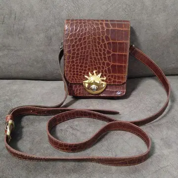 EL PORTAL 브라운 가죽 숄더백