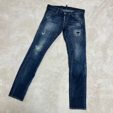 새상품급 DSQUARED2 데미지 가공 스트레이트 데님 2021