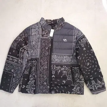 [새상품] RVCA 루카 다운 자켓 페이즐리 반다나 L