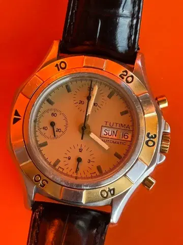 TUTIMA 크로노그래프 데이데이트 발주7750