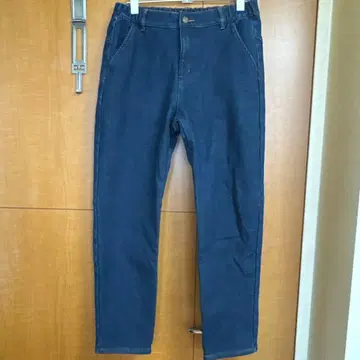 속기모 데님 팬츠